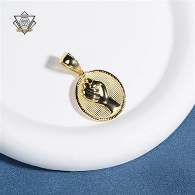 Vòng cổ đồng xu mạ vàng
